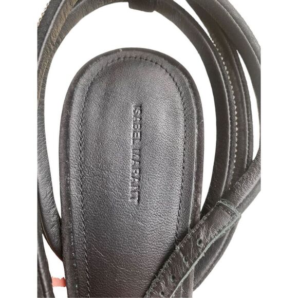 ISABEL MARANT Atria Strassy Sandal in Black Size 38 EU 8 US MSRP: $1,235 - Picture 4 of 9